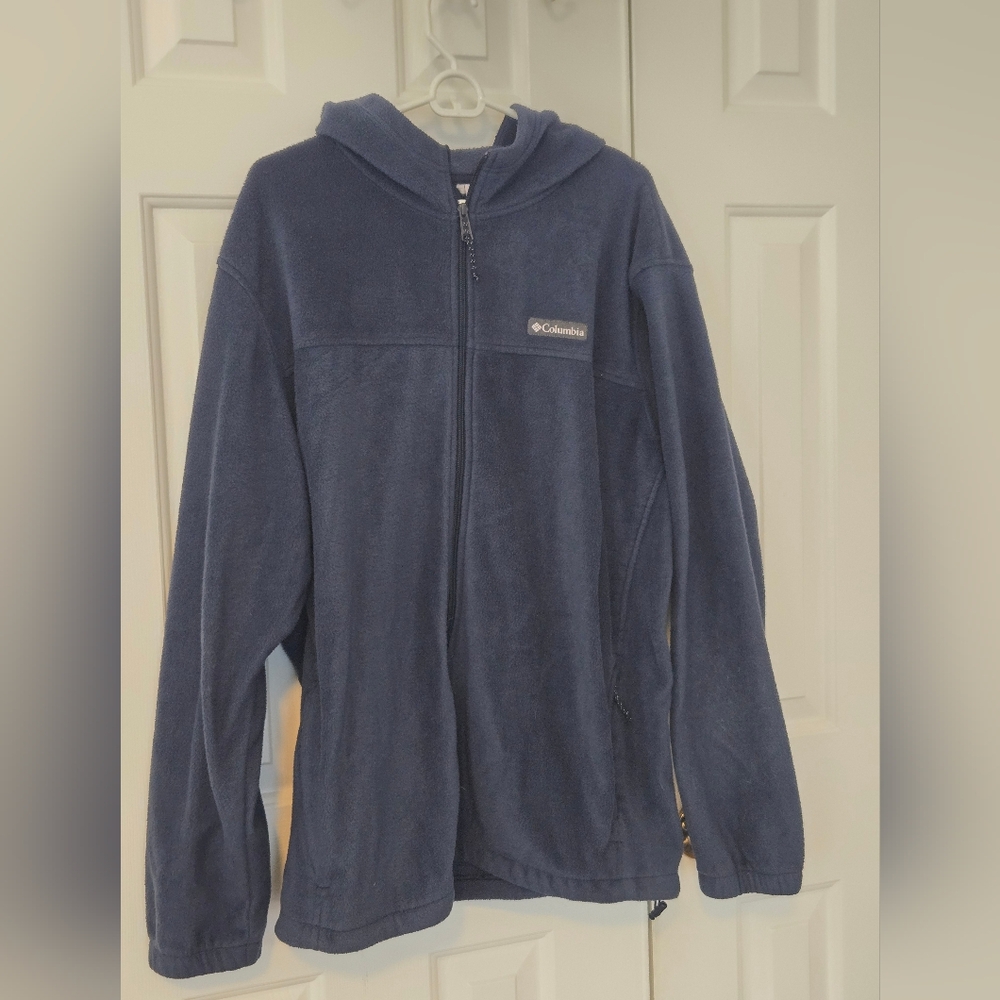 Columbia Men's Blue Full Zip Fleece Jacket Cozy Size XXL
